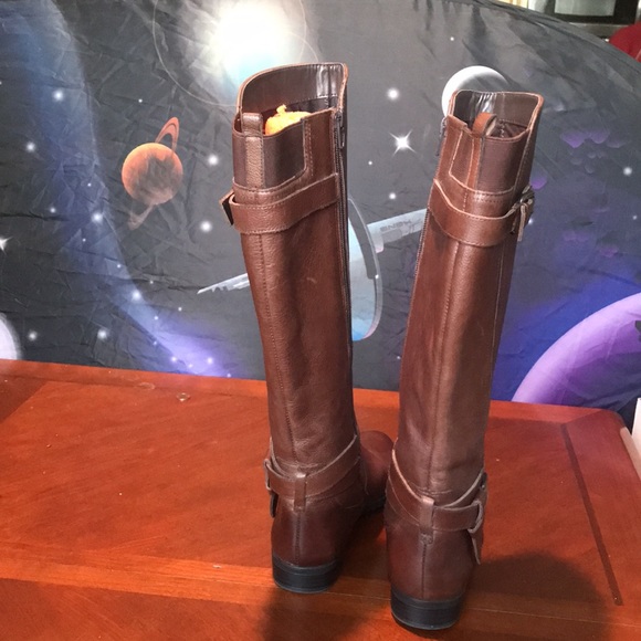 Naturalizer brown leather riding boots size 7.5M - Picture 11 of 16